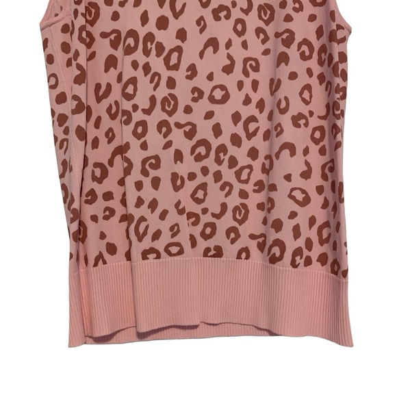 Gerard Darel Pink Leopard Print Cardigan Sweater and Tank - Picture 7 of 11